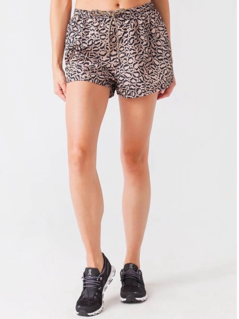The Upside Women’s Leopard Efrem Athletic Shorts Size Small